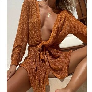 Princess Polly Copper Mini Dress